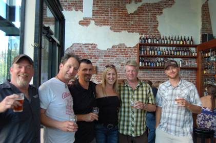 Amber and the guys (brewers) at Bailey's Tap Room